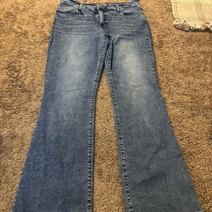 Kut from the Kloth Blue Flare Wide Leg Jeans